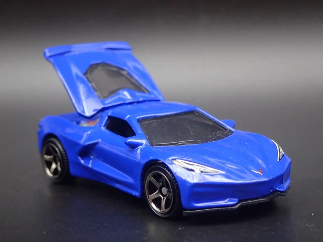 Franklin Mint 1/24 Corvette 1968 B11RH87 Bleu Modèle Moulé Sous Pression Comme Neuf