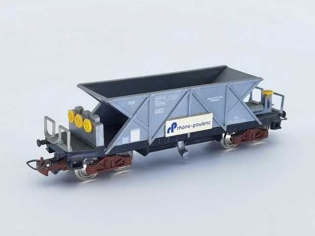 Jouef France , Ho, SNCF, Réf 652800 Wagon Trémie LEMANISSIER DUPUIS, Bon État