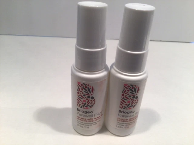 Briogeo Farewell Frizz Rosarco Milk Leave-In Conditioning Spray .75 oz~~LOT OF 2