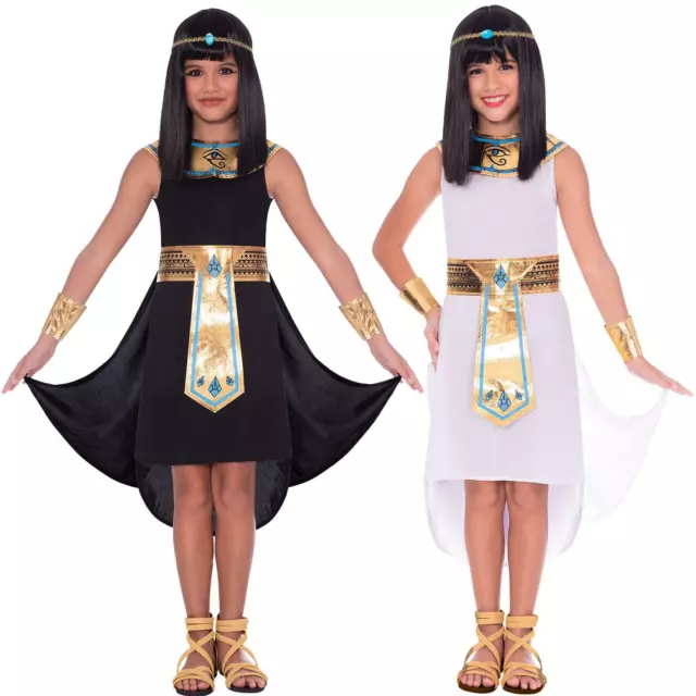 Girls Egyptian Pharaoh Queen Historical Carnival Book Day Fancy Dress Costume