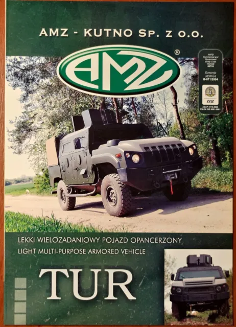 AMZ Tur Light multi-purpose armored vehicle (Polish HMMWV) adevert leaflet