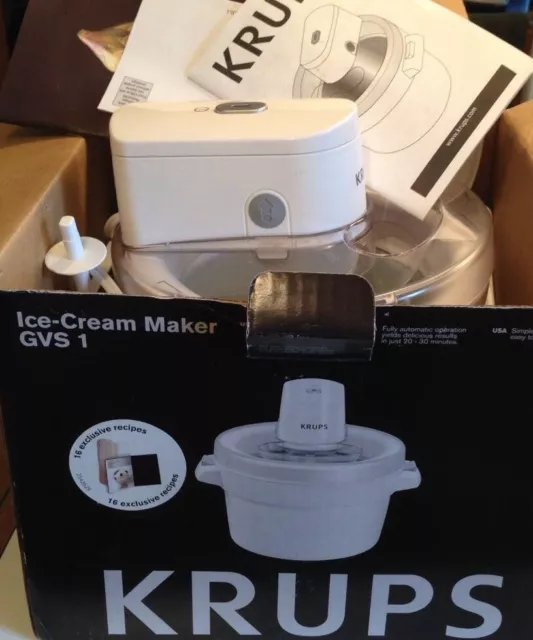 KRUPS GVS1 ICE Cream Maker Eismaschine. Gelatiera. Neu. New. Nuova. EUR 55 00 PicClick IT