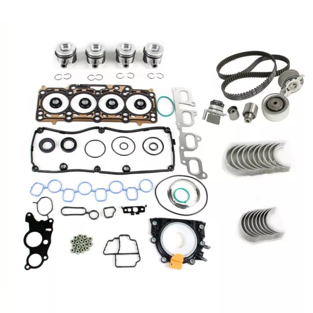 2.0TDI Engine Gaskets &Piston &Timing Kit For AUDI A4 A5 A6 Q5 VW CC Golf Tiguan