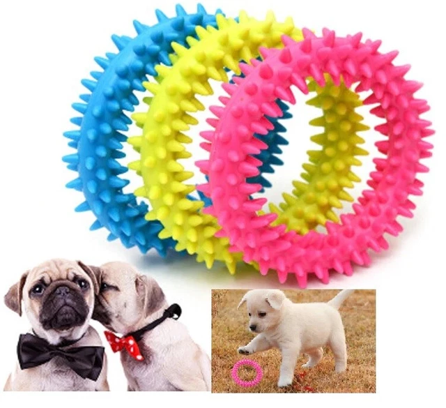 Welpen Hund Dental Weichgummi Kinderkrankheiten Spiel Spielzeug Haustier Zug HS