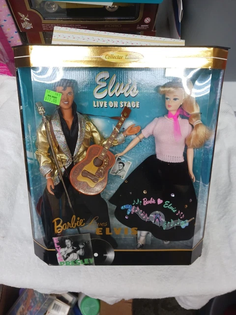 barbie loves elvis presley Gift Set , Perfect Condition,  New .. 1996 Barbie