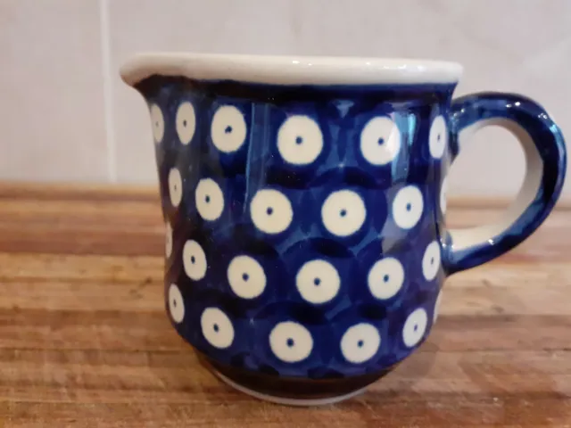 Pottery Boleslawiec Creamer/Milk jug Handmade Polish