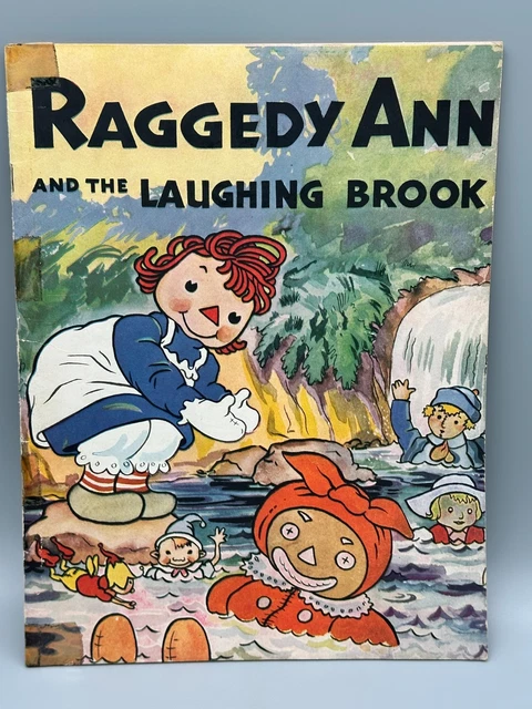 VINTAGE 1944 RAGGEDY Ann and The Laughing Brook Book Johnny