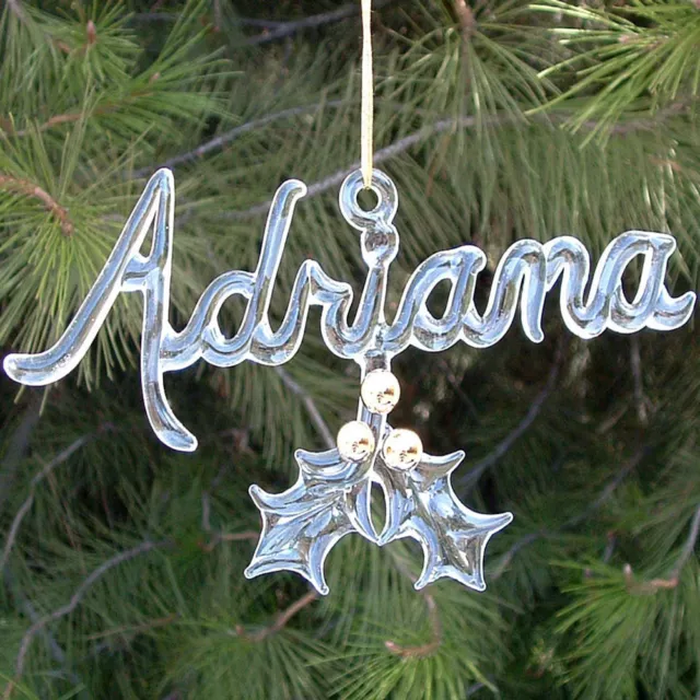 Personalized Hand Blown Glass Christmas Tree Ornament