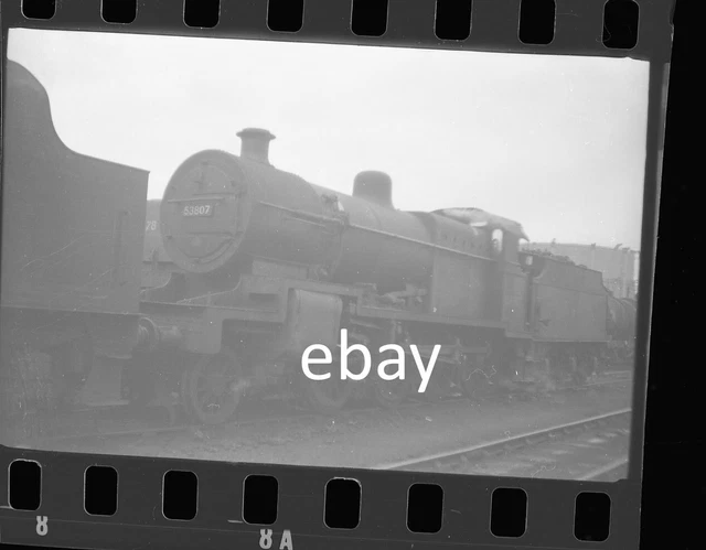 ORIGINAL 35MM NEGATIVE OF BR STEAM LOCO 7F 2-8-0 53807 c1960 £3.99 ...