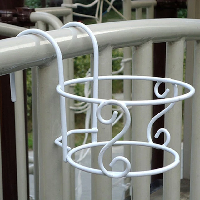 Décor à la maison Pot à fleurs suspendu, Balcon Garde-corps Pot de planteur, 7