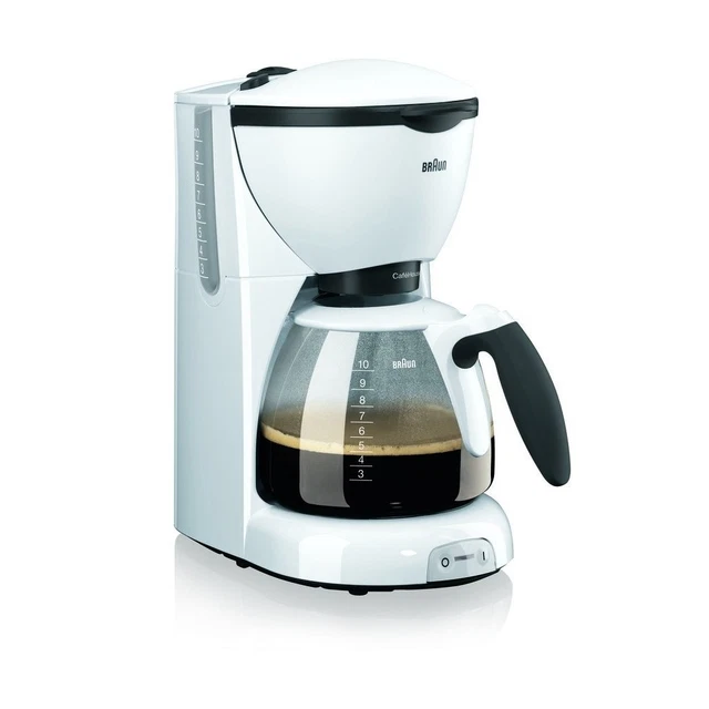 Braun Domestic Home KF 520/1 PurAroma Weiss Filter-Kaffeemaschine 1100 W