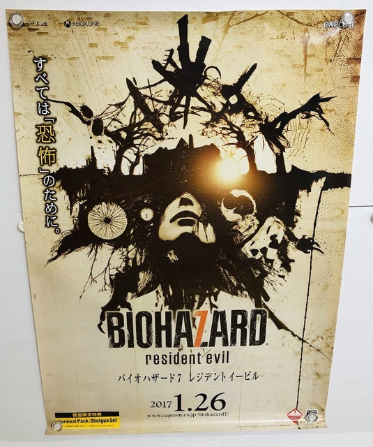 RESIDENT EVIL 7 / Biohazard 7 : 2017 CAPCOM Release Promo B2 Size
