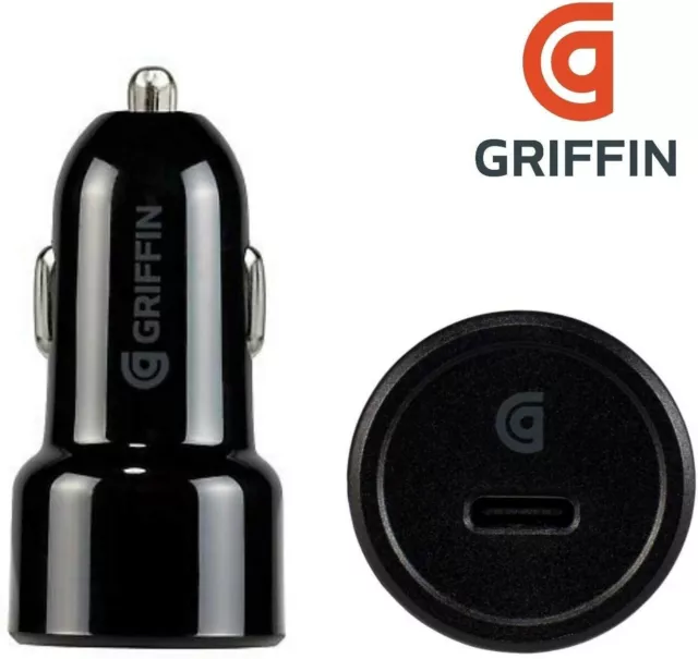 Griffin Usb-C En Voiture Chargeur Rapide Charge 3.0 Amp Universel en Noir