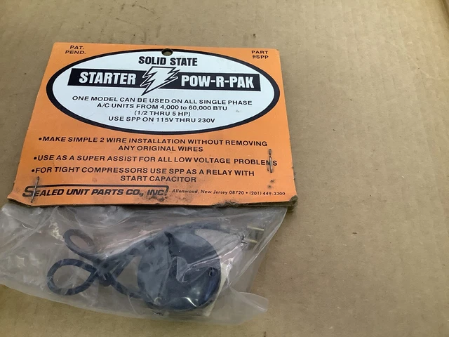 Supco solid state starter power pack0.5-10hp. 350+