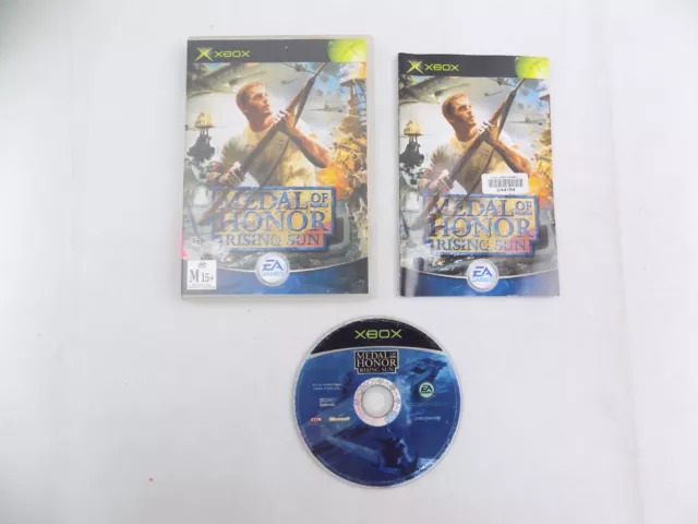 Mint Disc Xbox Original Medal Of Honor Rising Sun - Inc Manual Free Postage