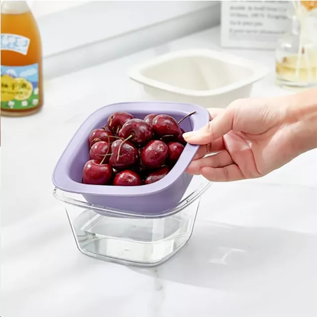 Home Essential Small Fruit Plate Double-Layer Filter Basket
