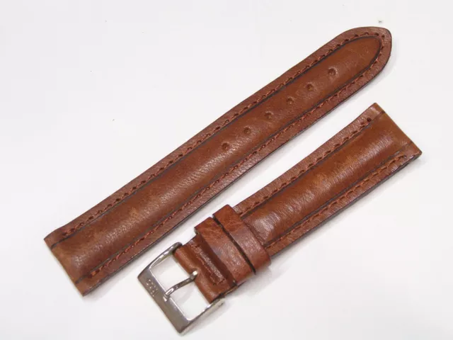 Cinturino in VERA PELLE per orologi con ansetta da 20 mm - marrone