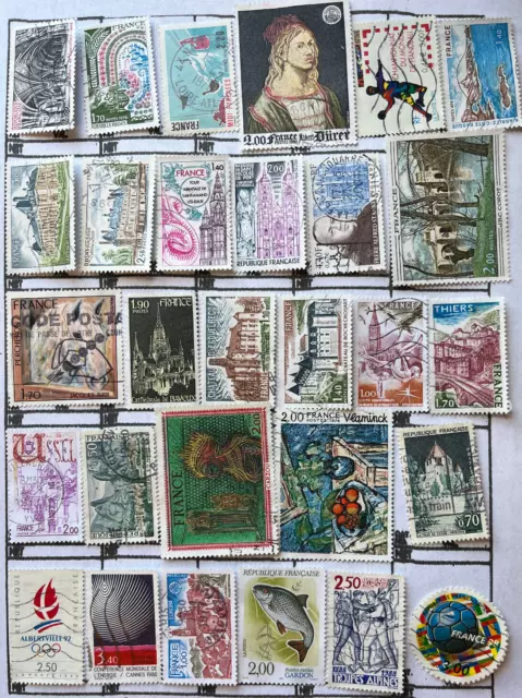 FR12 France 65 different comm.stamps from WW collections