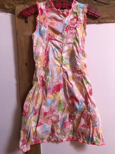 CAKEWALK girls Sleeveless Floral Cotton Dress Eur 140cm Immaculate⭐️