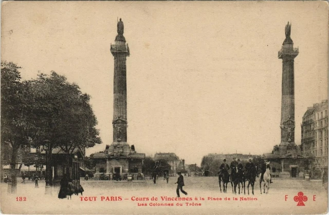 CPA TOUT PARIS (12th) 132 Cours de VINCENNES a la Place de la Nation (560472)