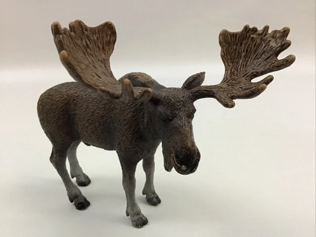 Schleich Bull Moose Male Adult 2009 Wildlife Animal Figure