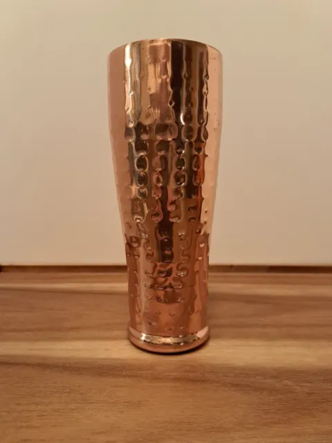 Copper Hammered 12oz. Tumbler Stainless Steel, insulated / 8 " tall, 