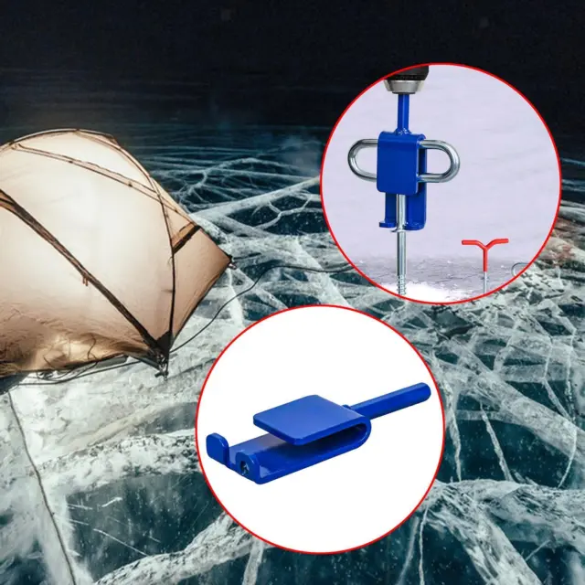 Durable Ice Anchor Power Drill Adapter for Fixation of Canopies Ice Fishing