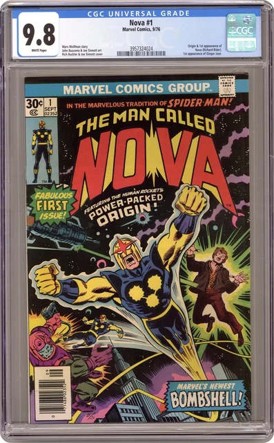 Nova #1 CGC 9.8 1976 3957324024 1st app. Nova