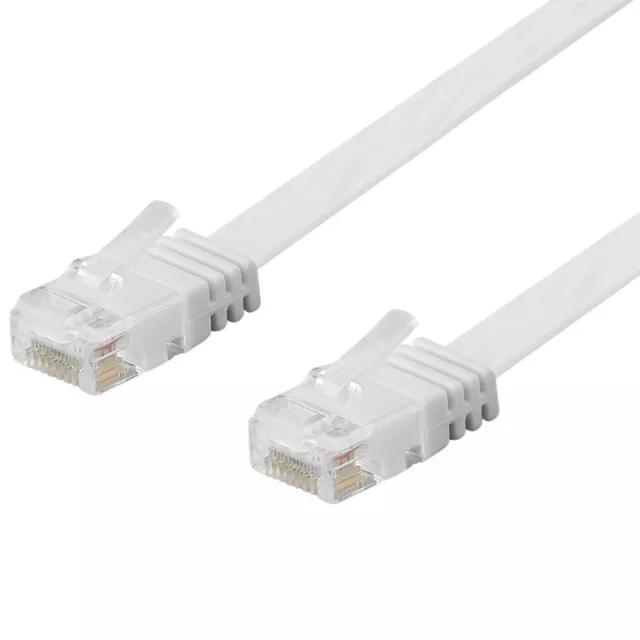 CAT6 DSL Patchkabel Netzwerkkabel Netzwerk LAN Flachkabel UTP Kabel flache RJ45