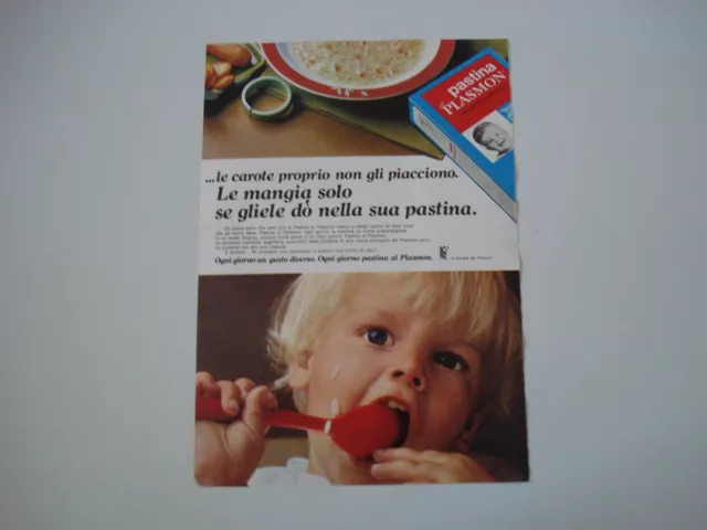 ADVERTISING PUBBLICITÀ 1971 PASTINA PLASMON EUR 6,00 - PicClick IT
