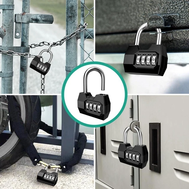 Lock Safely Code Lock 4 Dial Digit Combination Lock Vault Combination Padlock