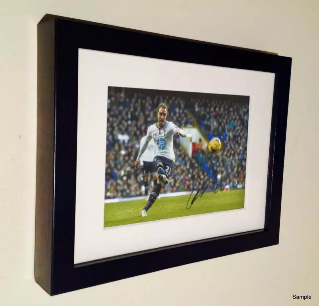 Signed Christian Eriksen Tottenham Hotspur Spurs Autograph Photo Picture Frame 1