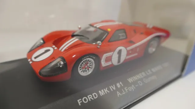 IXO 1:43 - Ford GT40 Mk IV "Sieger Le Mans 1967 - #1 - A.J. Foyt / D. Gurney"