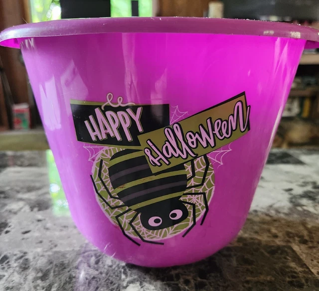 Kids Purple Halloween Candy Bucket