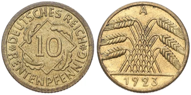 Deutschland - 10 Pfennig Deutsches Reich - Reichspfennig verschiedene Jahre