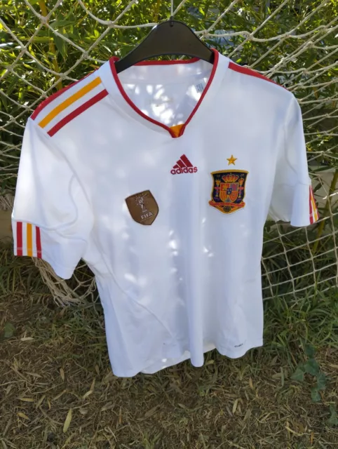 Camiseta Selección Española Fútbol 1994-96 (Adidas) XL - Blanca - Nueva