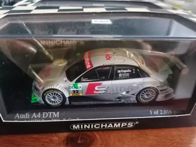 Minichamps 1/43 Audi A4 #22 Shanghai DTM race 2004 R. Capello