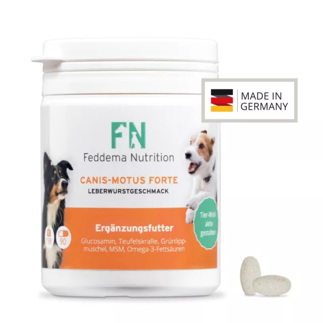 Canis Motus Leberwurst - für Knorpel & Gelenke mit 1512 mg/Tbl.  Glucosaminsulfa