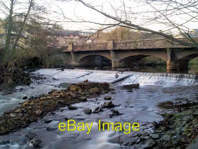 Photo 6x4 Oughtibridge weir on the River Don Roads around this area of Sh c2007