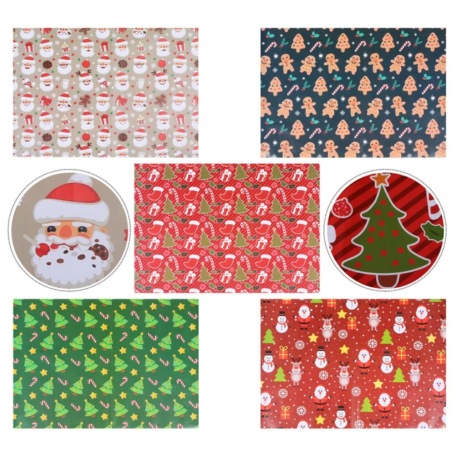 10 Piezas Regalo Navidad Papeles Regalo Embalaje Regalo Creativo