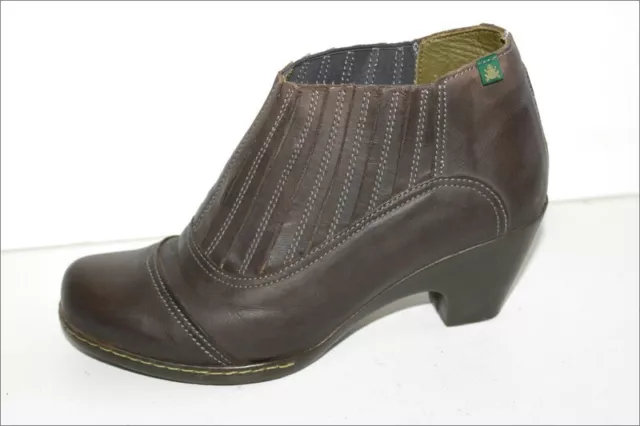 EL NATURALISTA Boots à enfiler Cuir Elastiqué Marron Foncé T 37