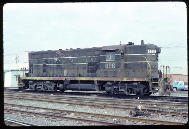 Original Rail Slide - SCL Seaboard Coast Line 826 Augusta 1-13-1981