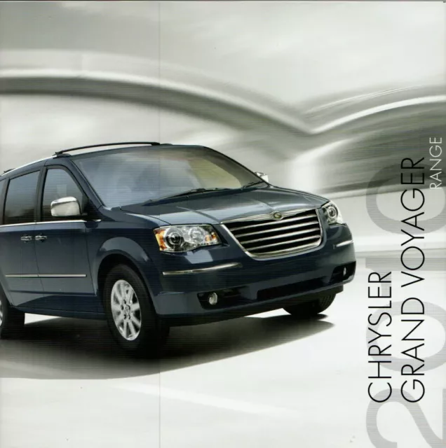 Chrysler Grand Voyager 2010 UK Market Sales Brochure LX Touring Limited V6 CRD