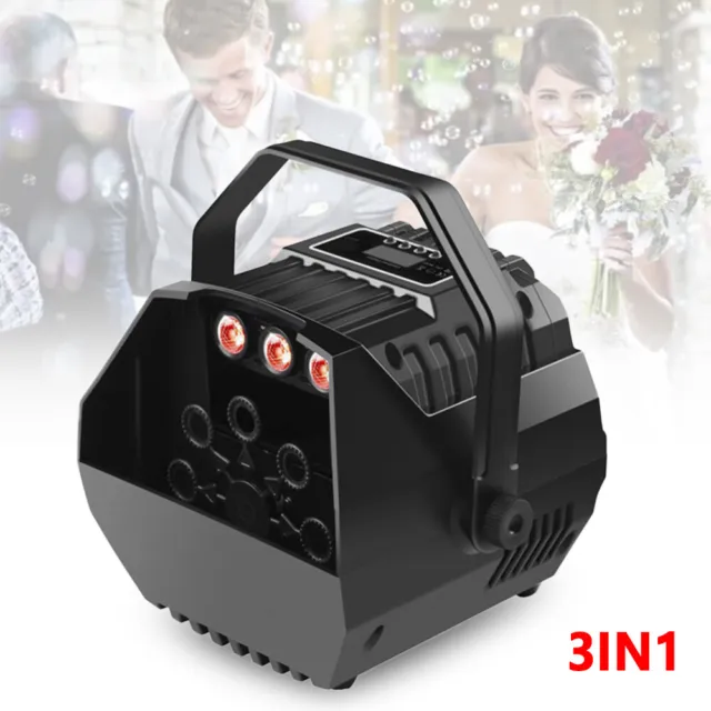 15W LED Automatic Bubble Maker Machine Wedding DJ Party Stage with Remote