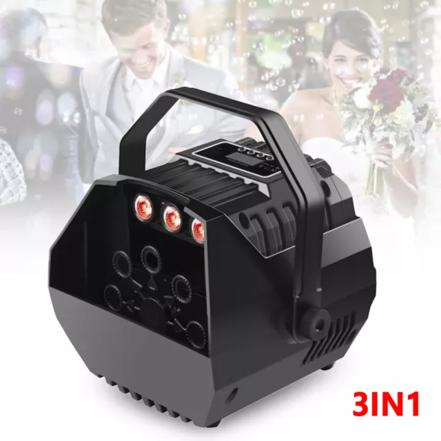 15W LED Automatic Bubble Maker Machine Wedding DJ Party Stage with Remote