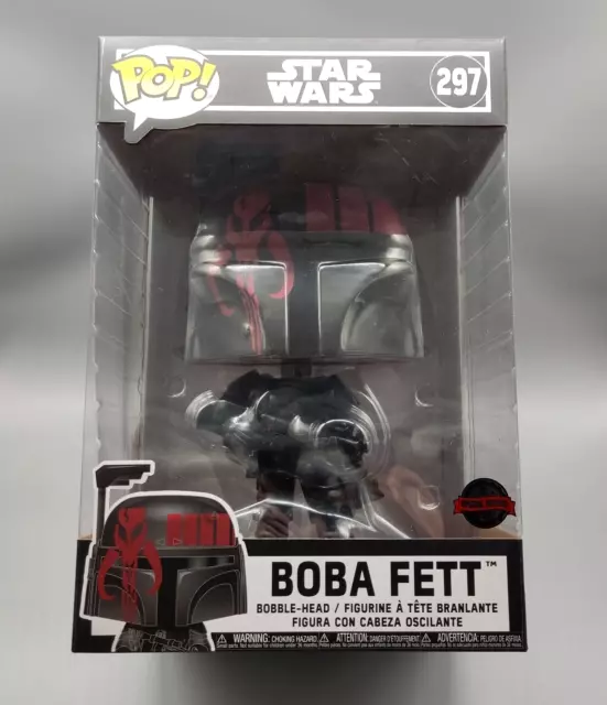 Funko Pop! Boba Fett #297 Star Wars 10 Inch Super Size Figur (Special Edition)