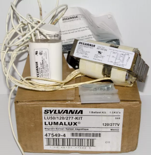 Sylvania 50 Watt S68 High Pressure Sodium Core & Coil Ballast (LU50/120/277 Kit)