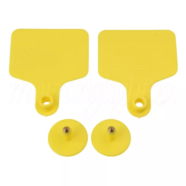 Cow Cattle Large Livestock Ear Tag Set Of 100 Yellow