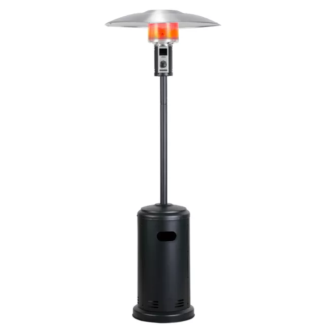 BIGHORN 8.8KW Gas Terrassenheizer Heizstrahler Standräder, Umkippsicherung