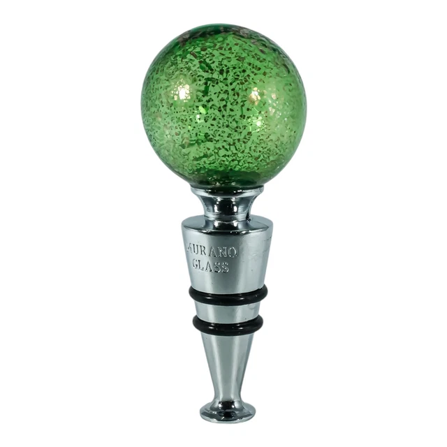 Bouchon De Bouteille En Verre Murano Multicolore, Fait Main, Neuf